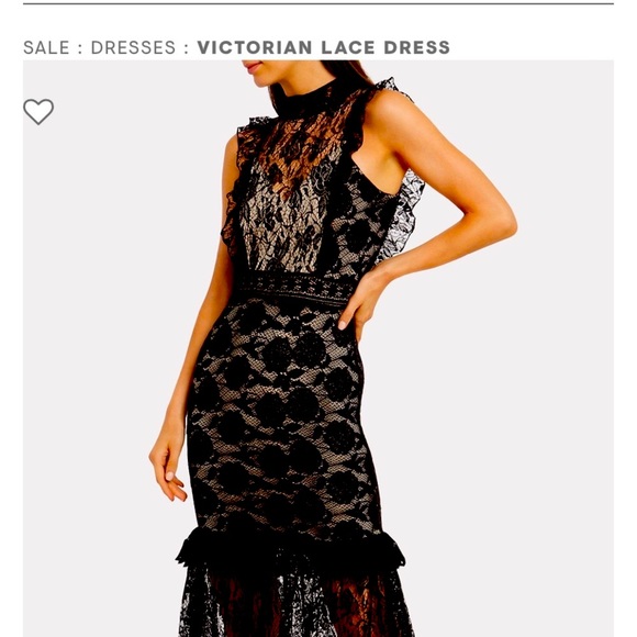 NIGHTCAP CLOTHING VICTORIAN SOFT FRENCH LACE MAXI DRESS IN BLACK SIZE S - Picture 2 of 13